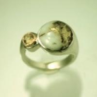 Gold in Native Quartz with Yellow Sapphire